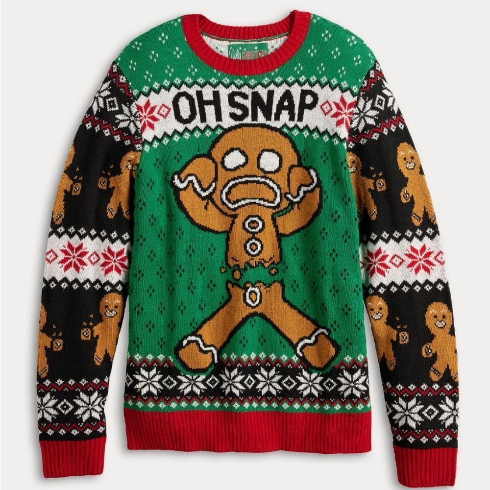 Men's Oh Snap Ugly Christmas Sweater